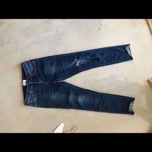 acne studios ankle cropped jeans in size 26